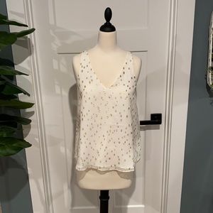 Lilly Pulitzer XXS Florin, silk sleeveless V top.